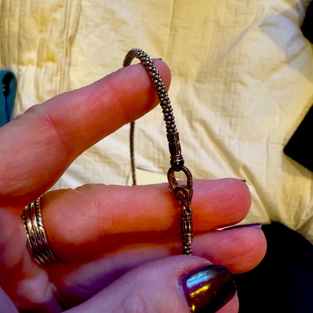 Pretty much new LAGOS pearl necklace , just needs some cleaning
